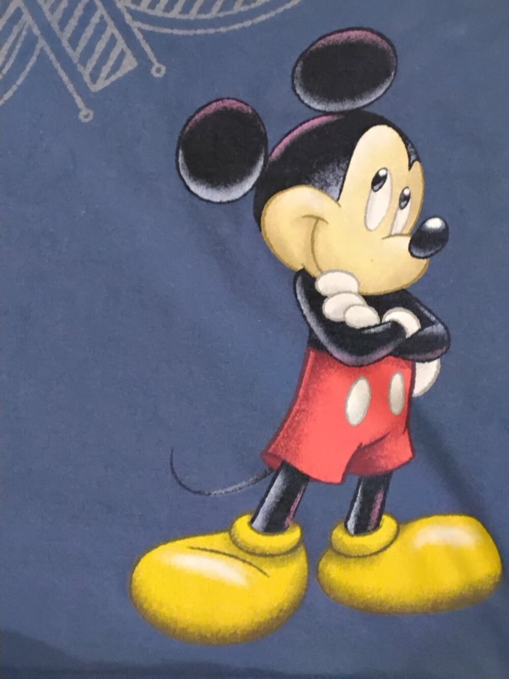 Disney Parks Authentic Walt Disney World 2018 Mickey Mouse Graphic Tee Blue XL